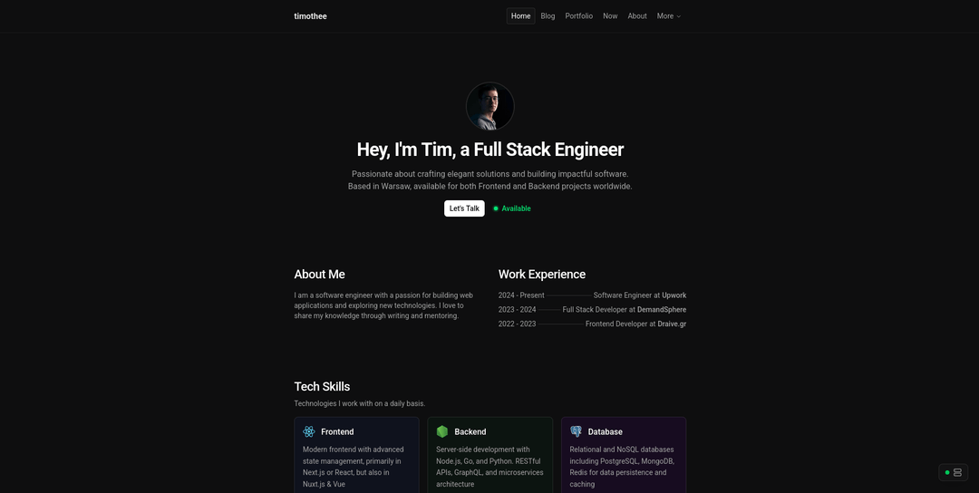 Personal Portfolio Website (2025)