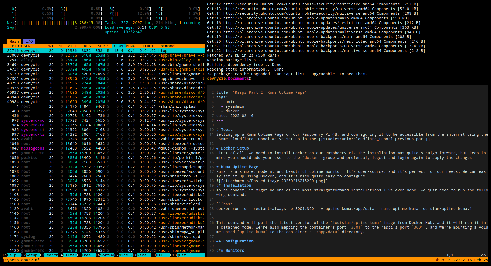 TMUX: Terminal Multiplexer