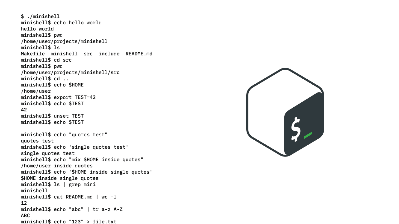 minishell: Building a Shell from Scratch in C