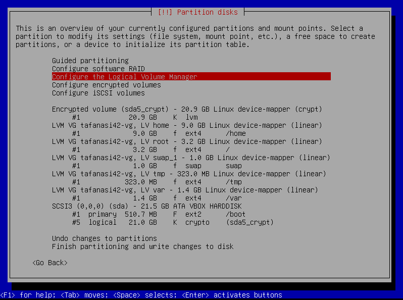 LVM Configuration